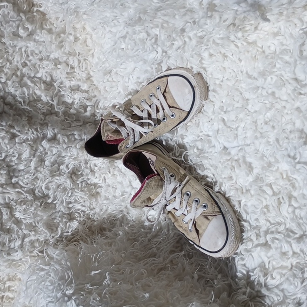 Converse sneakers all star beige size 8